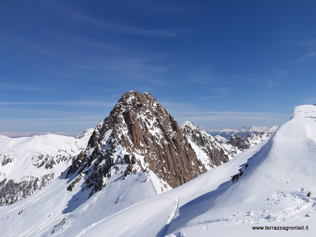 Sasso Rotto peak in val dei Mocheni from Sasso Rosso